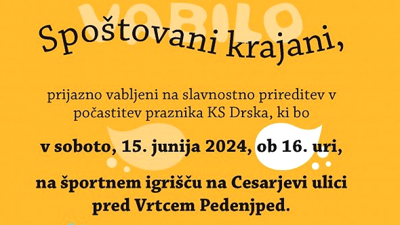  Slavnostna prireditev v počastitev praznika KS Drska